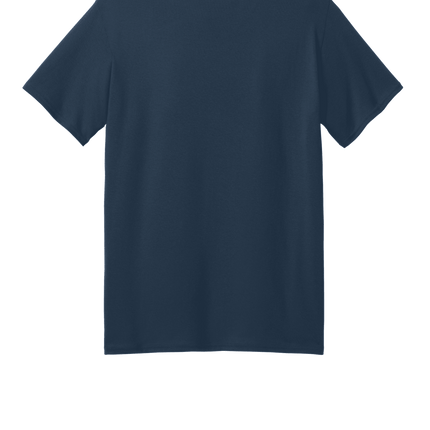 Custom Printed Recycled Tee – Port & Company® Eco Shirt Navy Back