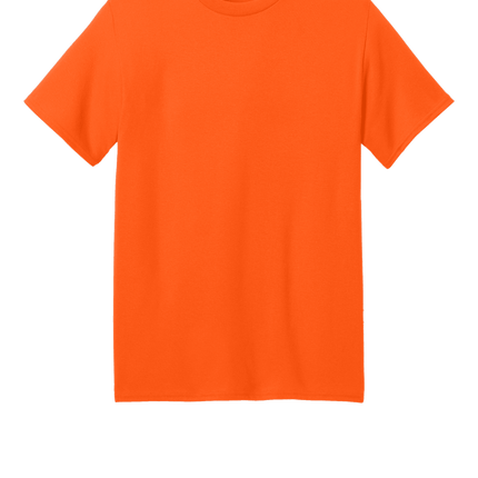 Custom Printed Recycled Tee – Port & Company® Eco Shirt Neon Orange