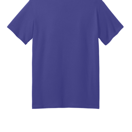 Custom Printed Recycled Tee – Port & Company® Eco Shirt Purple Back