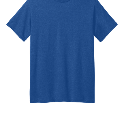 Custom Printed Recycled Tee – Port & Company® Eco Shirt Royal Blue Heather