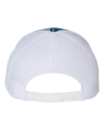 Custom YP Classics retro trucker cap by Yupoong with personalized embroidered logo, featuring a classic trucker hat design.