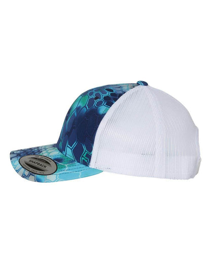 Custom YP Classics retro trucker cap by Yupoong with embroidered or printed logo, featuring a classic trucker hat design.