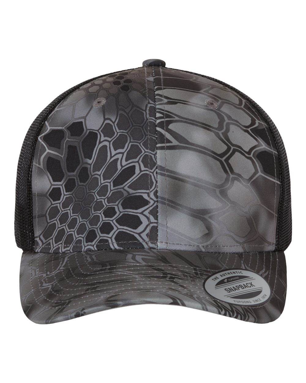 Custom YP Classics retro trucker cap by Yupoong with embroidered or printed logo, featuring a classic mesh trucker hat design.