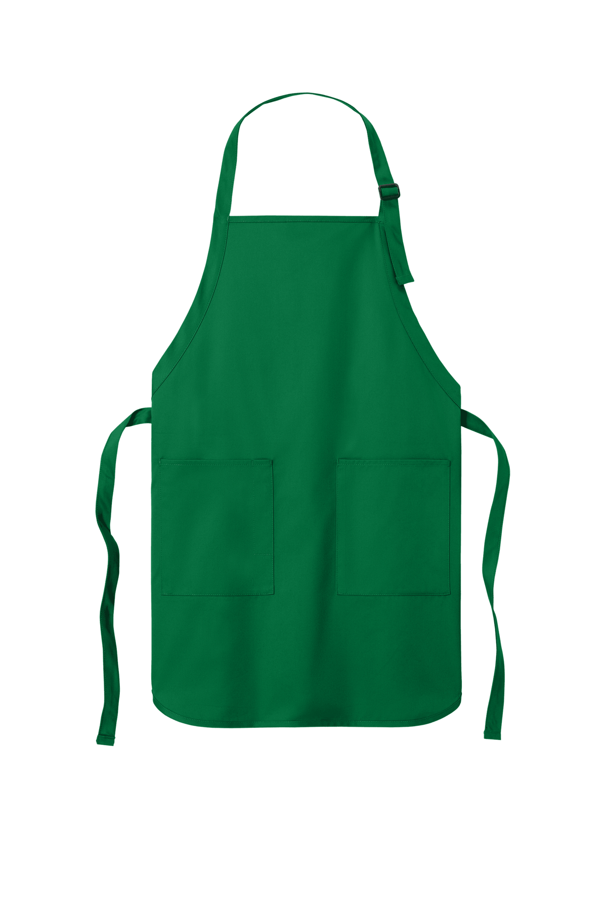 Green Port Authority personalized apron with adjustable neck strap, front pockets, ideal for cooking, BBQ, and gifts.