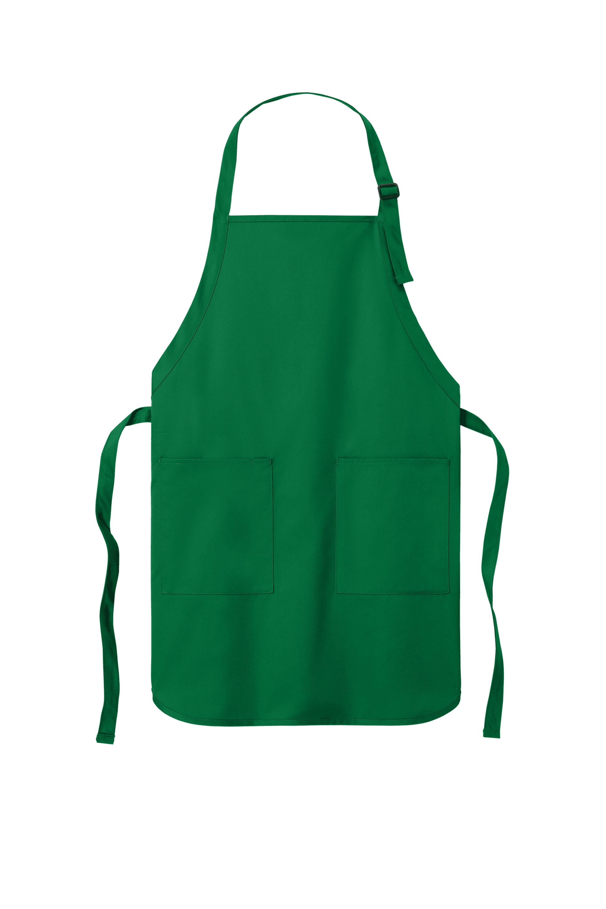 Green Port Authority personalized apron with adjustable neck strap, front pockets, ideal for cooking, BBQ, and gifts.