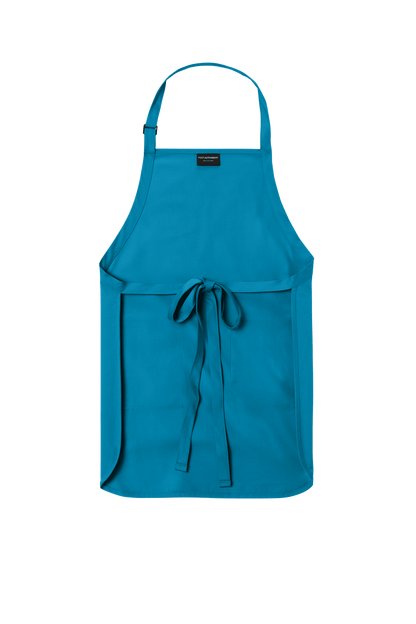 Port Authority personalized apron with adjustable neck strap and front pockets, ideal for cooking, BBQ, and gift use.