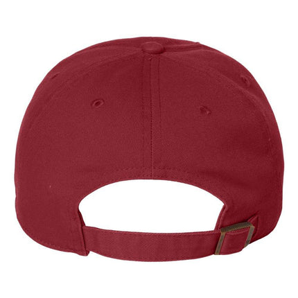 Custom embroidered '47 Brand Clean Up Cap with logo – Print View Cardinal back