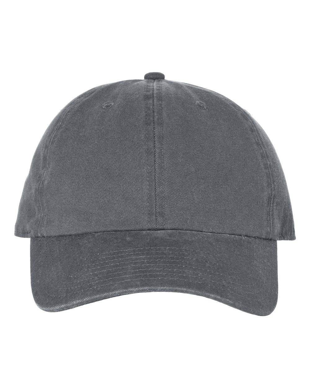 '47 Brand Clean Up Cap baseball hat with adjustable strap back and embroidered logo in charcoal color.