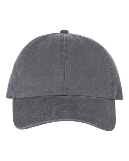'47 Brand Clean Up Cap baseball hat with adjustable strap back and embroidered logo in charcoal color.