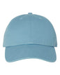 Unstructured Columbia blue '47 Brand Clean Up Cap with embroidered logo and adjustable strap back, casual baseball hat.