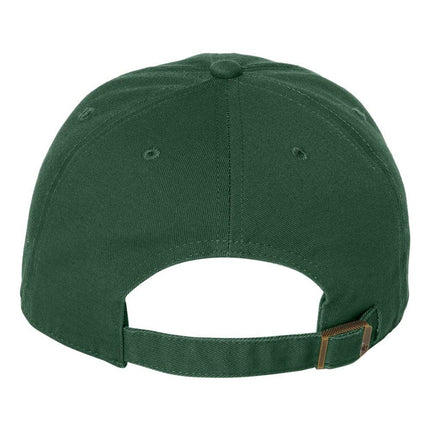 Custom embroidered '47 Brand Clean Up Cap with logo – Print View Forest Green back
