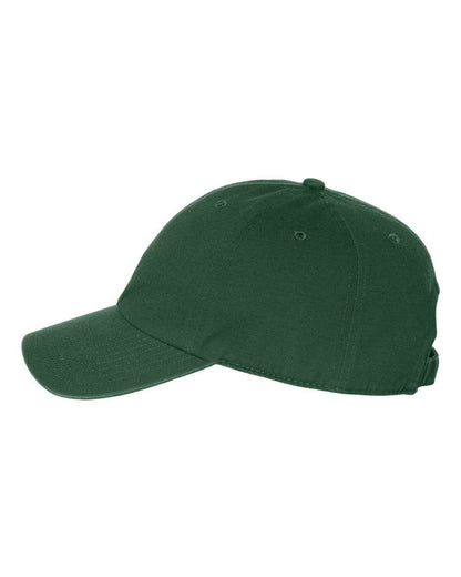 '47 Brand Clean Up Cap baseball hat with adjustable strap back and embroidered logo, unstructured dad hat in forest green.