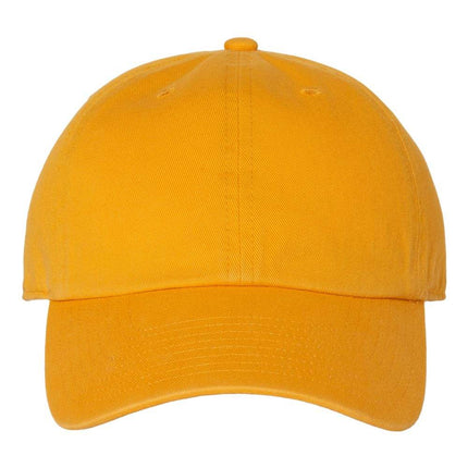 Custom embroidered '47 Brand Clean Up Cap with logo – Print View Gold