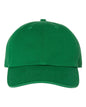 Green '47 Brand Clean Up Cap with embroidered logo, adjustable strap back, unstructured dad hat, baseball style.