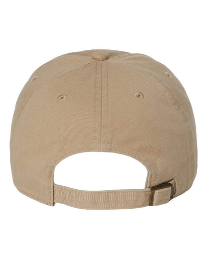 '47 Brand Clean Up Cap baseball hat with adjustable strap back and embroidered logo on khaki fabric.