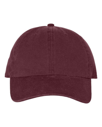Maroon '47 Brand Clean Up Cap with adjustable strap back and embroidered logo, unstructured dad hat, baseball style.