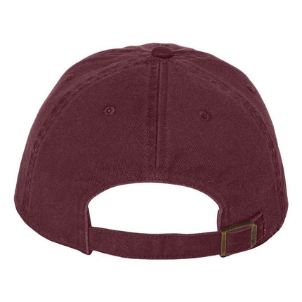 Custom embroidered '47 Brand Clean Up Cap with logo – Print View Maroon back