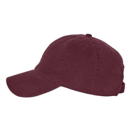 Custom embroidered '47 Brand Clean Up Cap with logo – Print View Maroon side