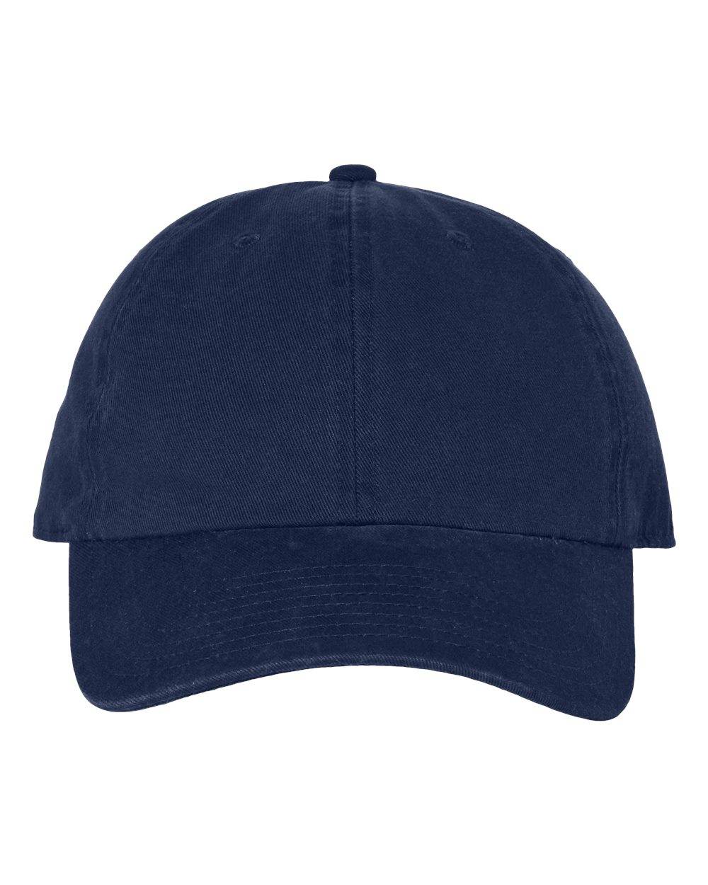 Navy '47 Brand Clean Up Cap with adjustable strap back and embroidered logo, unstructured dad hat style for casual wear.