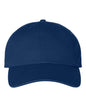 Royal blue '47 Brand Clean Up Cap with custom embroidered logo, adjustable strap back, unstructured dad hat style.