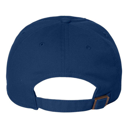 Custom embroidered '47 Brand Clean Up Cap with logo – Print View Royal back