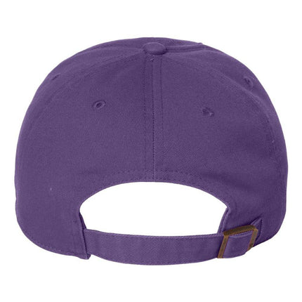 Custom embroidered '47 Brand Clean Up Cap with logo – Print View purple back