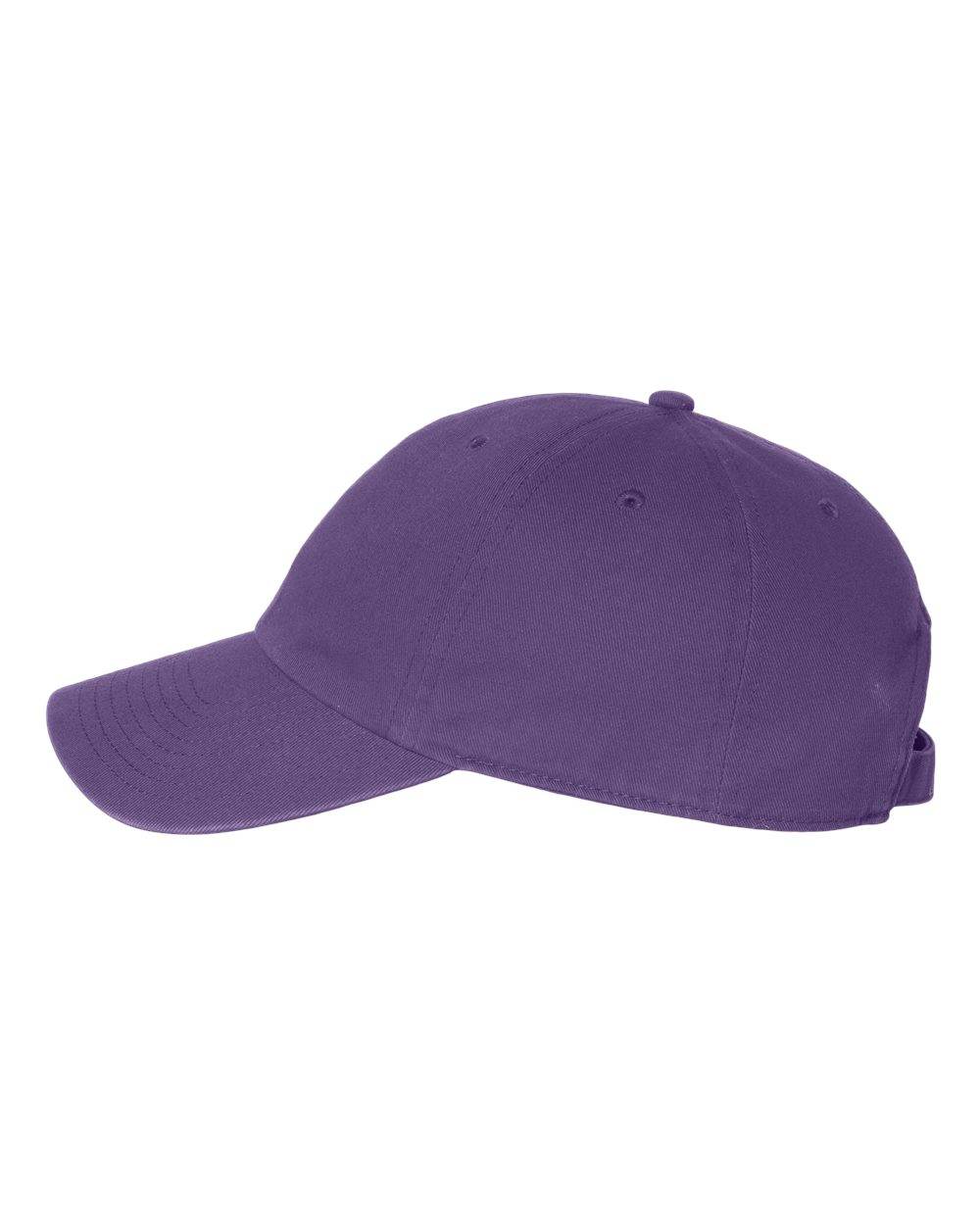 Purple '47 Brand Clean Up Cap with embroidered logo, adjustable strap back, unstructured dad hat, casual baseball cap style.