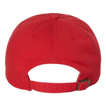 Custom embroidered '47 Brand Clean Up Cap with logo – Print View red back