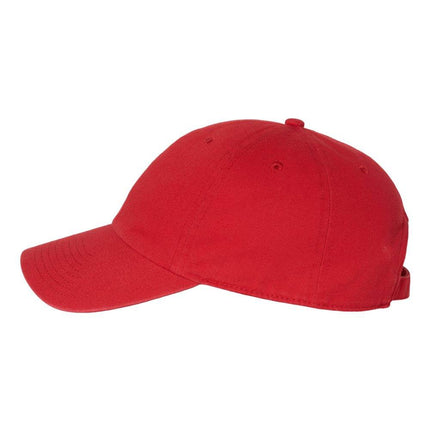 Custom embroidered '47 Brand Clean Up Cap with logo – Print View red side