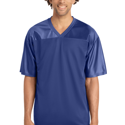 Customizable Football Mesh Jersey – Add Name, Number & Team Logo - Print-View