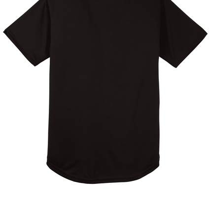 Customizable mesh baseball jersey for men in Black Back