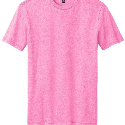  District® Perfect Blend® CVC Tee front view pink — personalized soft CVC tee by Print-View