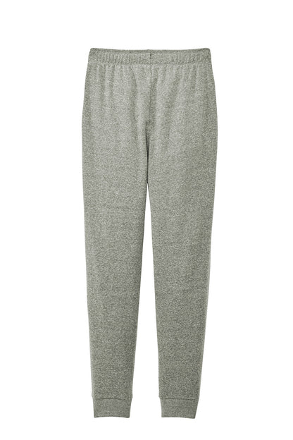 Print-View District Women’s Perfect Tri Fleece Jogger in grey frost, showing the back view with relaxed fit and soft fleece fabric.