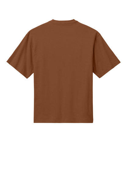 Print-View District Heavyweight V-neck T-shirt in baked clay color, front view showing soft fabric and classic fit.
