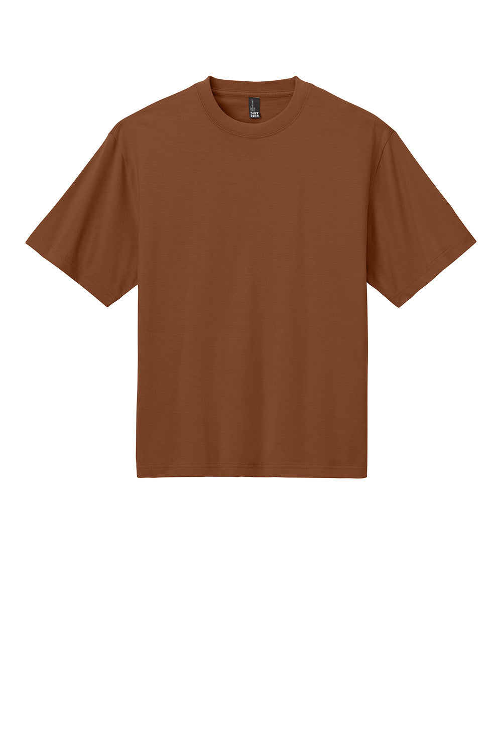Print-View District Heavyweight V-neck Tee in Baked Clay, front view showcasing durable cotton fabric and classic fit.