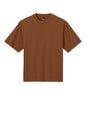 Print-View District Heavyweight V-neck Tee in Baked Clay, front view showcasing durable cotton fabric and classic fit.