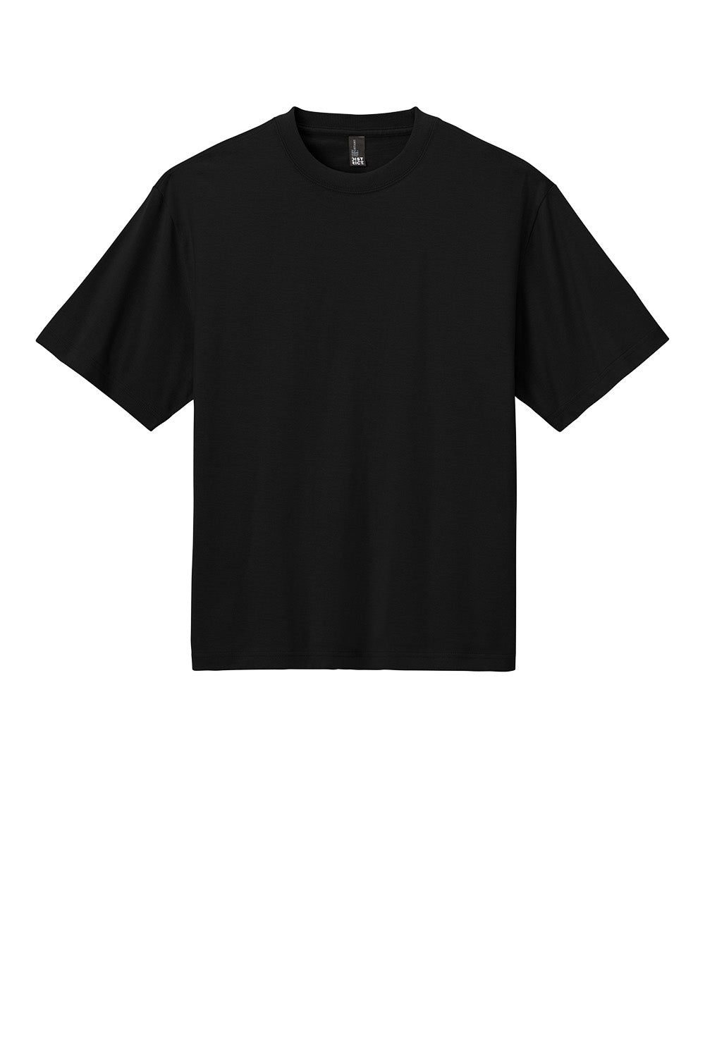 Black District® Heavyweight V-neck Tee by Print-View, showing a flat front view of the comfortable, casual T-shirt.