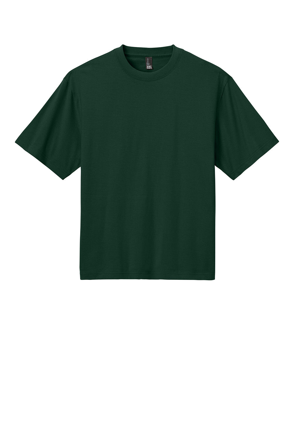 Forest green District® Heavyweight V-neck Tee by Print-View, front view showing classic fit and soft fabric.