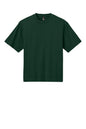 Forest green District® Heavyweight V-neck Tee by Print-View, front view showing classic fit and soft fabric.