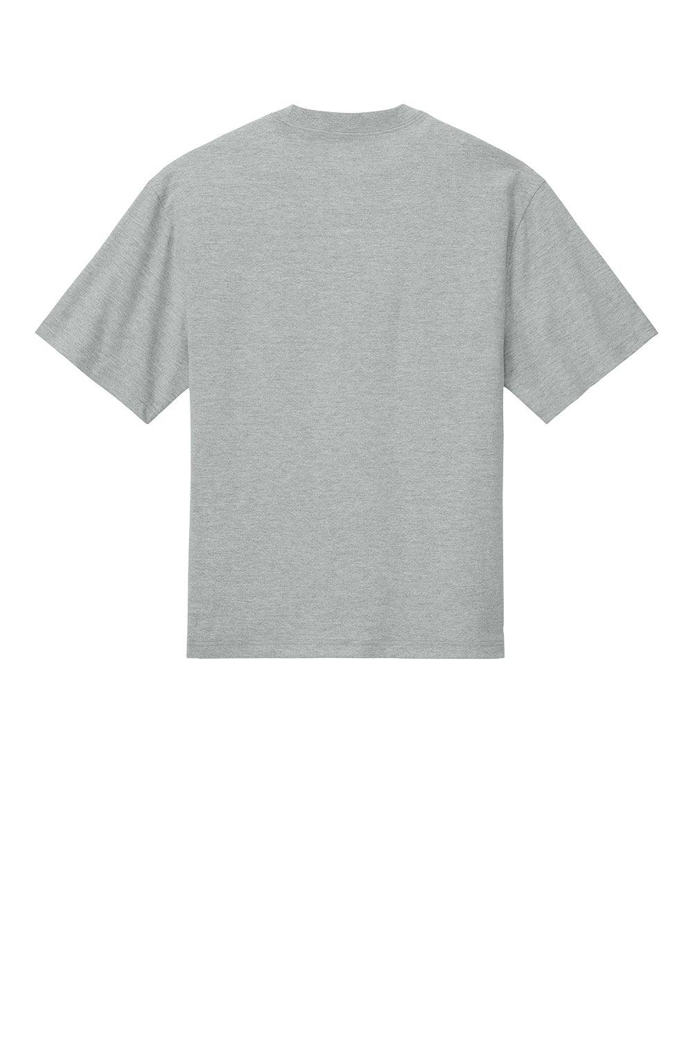 Light heather grey District Heavyweight V-neck Tee by Print-View, shown from the back view with flat design.