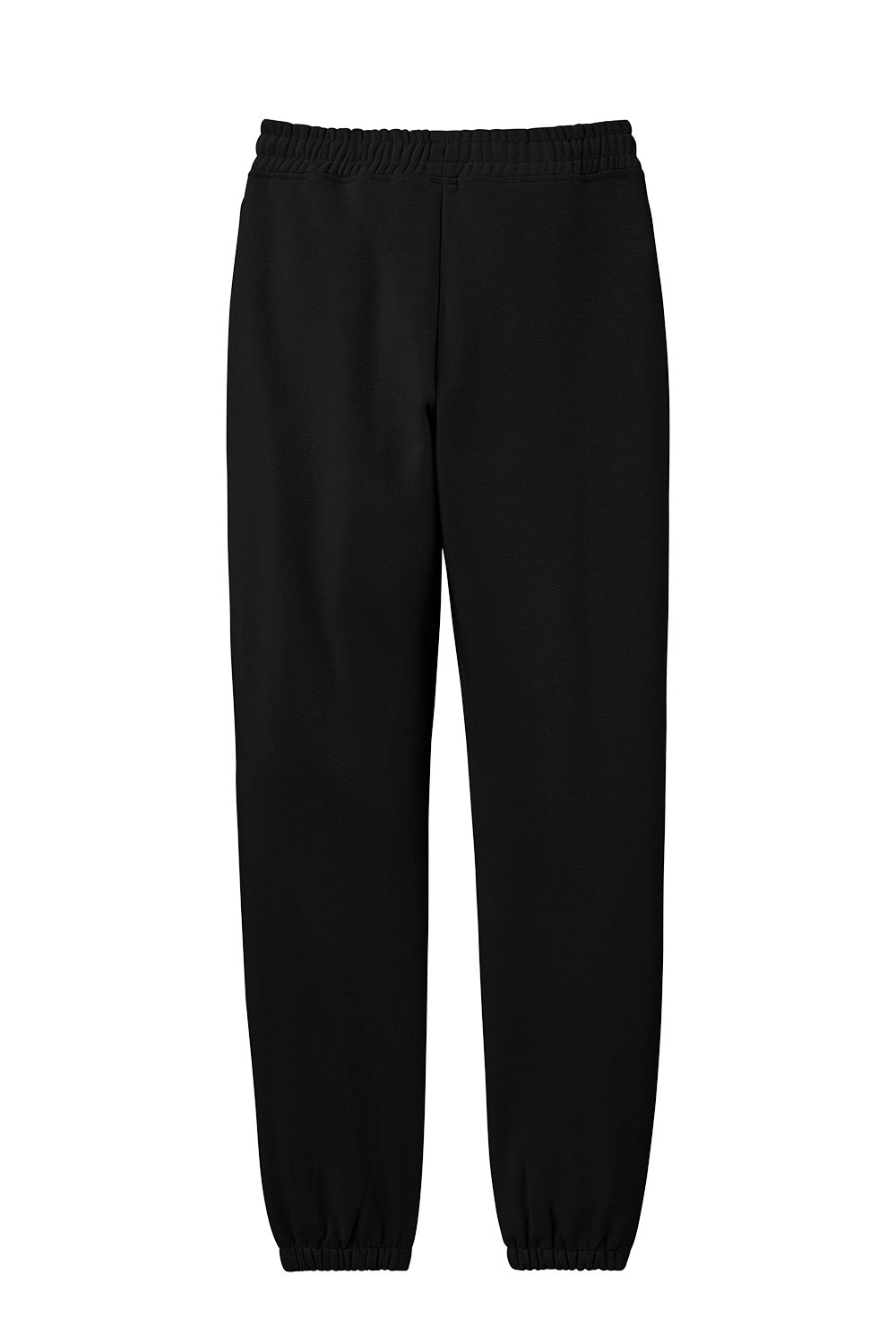 Black District V.I.T. heavyweight fleece sweatpants with flat back pockets, from Print-View.