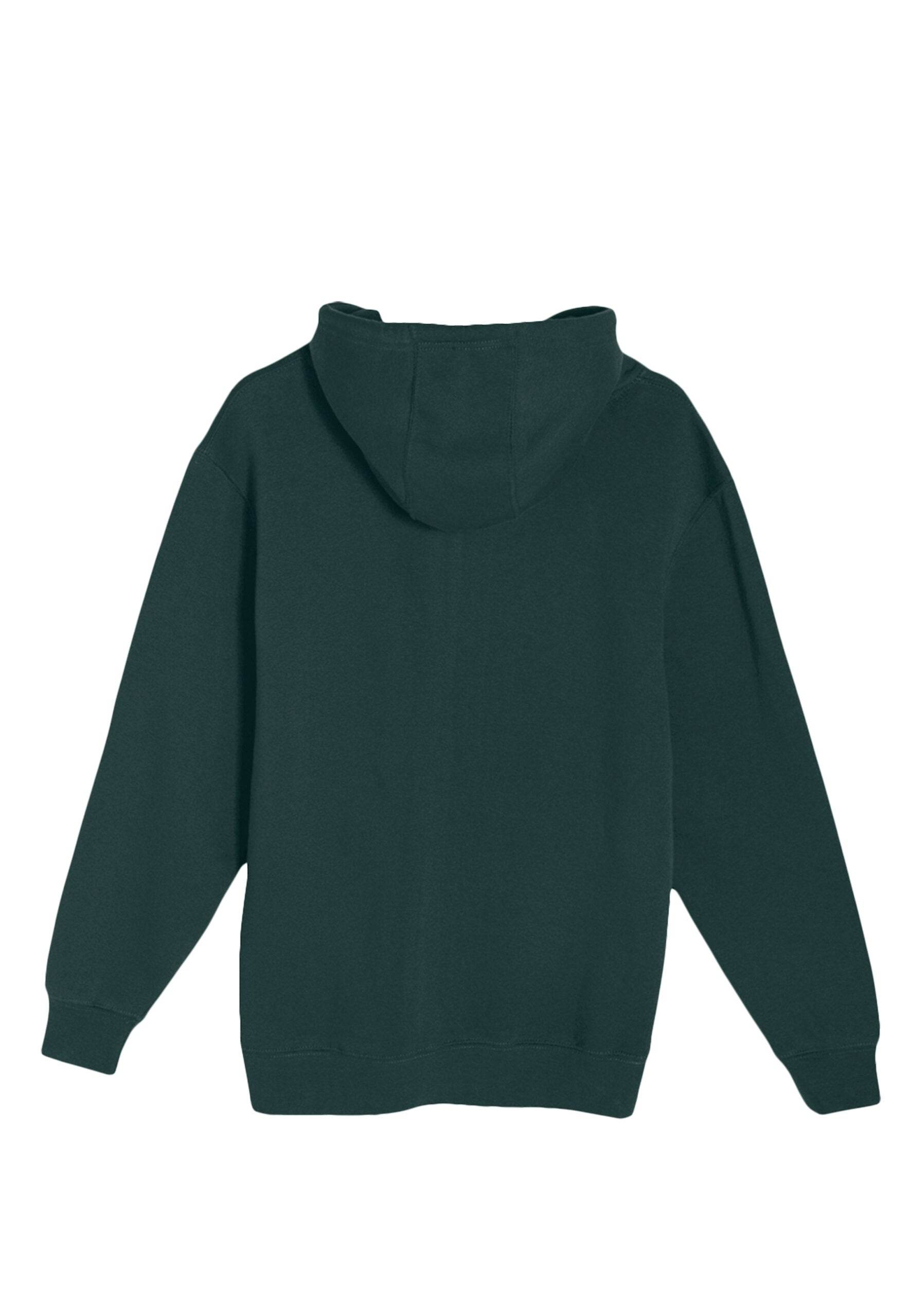 Dark green Lane 7 unisex plain premium hoodie with a simple design, shown from the front view. Comfortable and versatile casual wear.