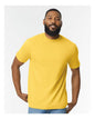 Gildan Softstyle® Midweight T-Shirt in Daisy color, front view on high model showcasing soft fabric and fit.