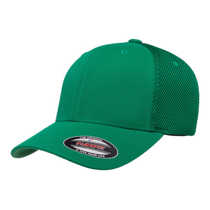 Green Mesh Fitted Hat Print View customize it now