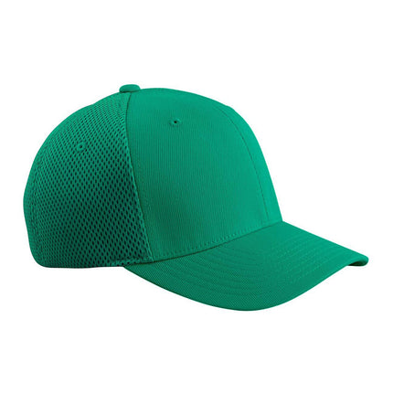  Custom Green Mesh Fitted Hat Print View