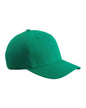 Green fitted mesh cap by Print-View with printed design, shown from the right side, perfect for customization or plain style.