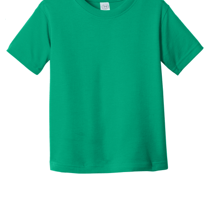 Green Toddler Fine Jersey Tee – Soft Cotton Custom T-Shirt for Kids by Print View