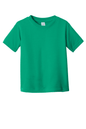 Green toddler fine jersey T-shirt by Rabbit Skins, soft cotton kid's T-shirt for comfortable everyday wear.