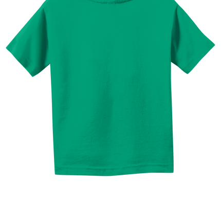 Green Toddler Fine Jersey Tee – Soft Cotton Custom T-Shirt for Kids by Print View Back