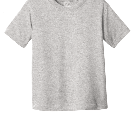 Heather Toddler Fine Jersey Tee – Soft Cotton Custom T-Shirt for Kids by Print View